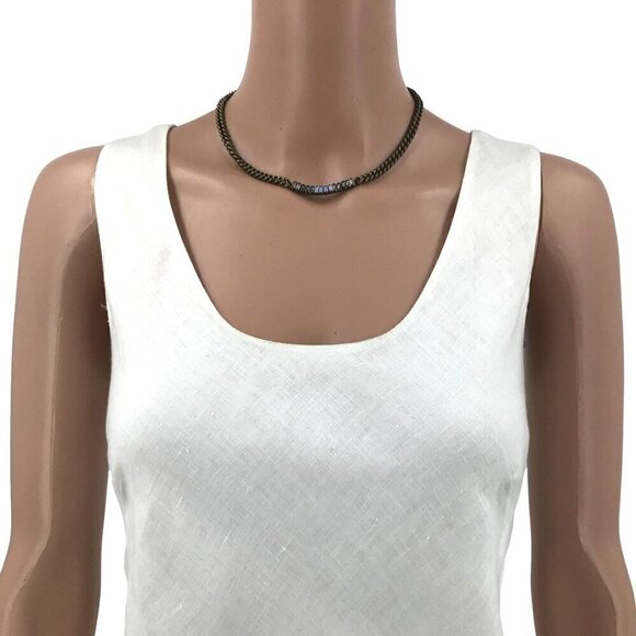 Chloe + Isabel Olive and Silver Twist Necklace - Picture 2 of 2